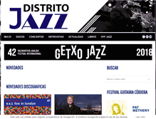 Tablet Screenshot of distritojazz.com